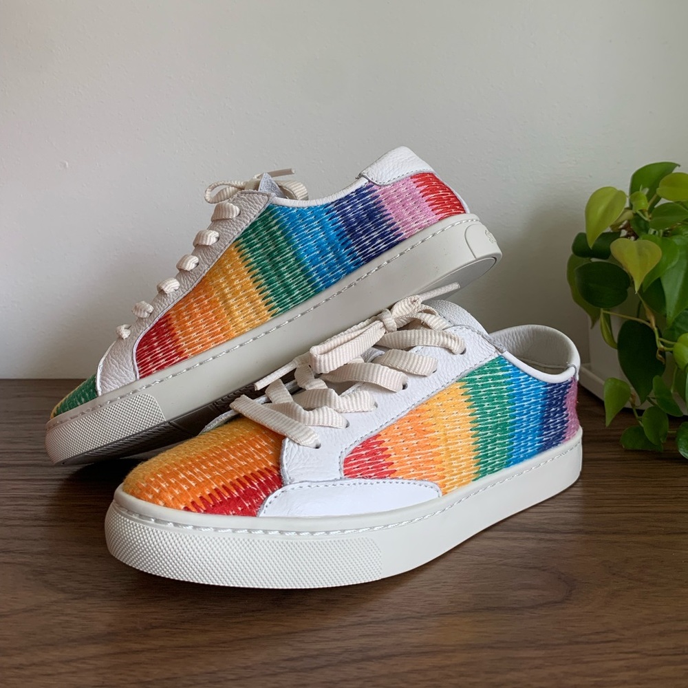 Rare Soludos Ibiza sneakers in rainbow 🌈